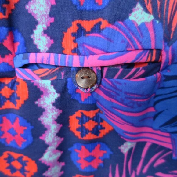 Tori Richard Honolulu Jaxon Tropical Print Dress Size S - Picture 5 of 11